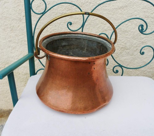 Antique copper pot - pot,, french