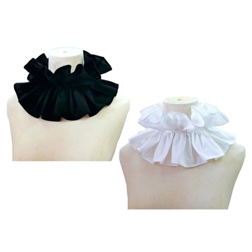 Victorian ruffled collar - ruffled,