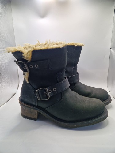 Cat caterpillar black leather - cat,