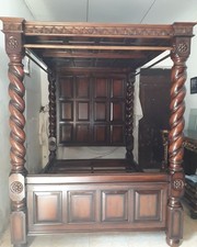 King Size 5ft Mahogany Tudor