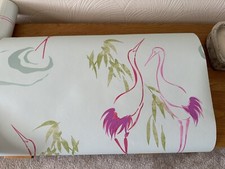 Rasch Design Library Abstract PINK Stork Heron Nature Birds Wallpaper 2 Rolls
