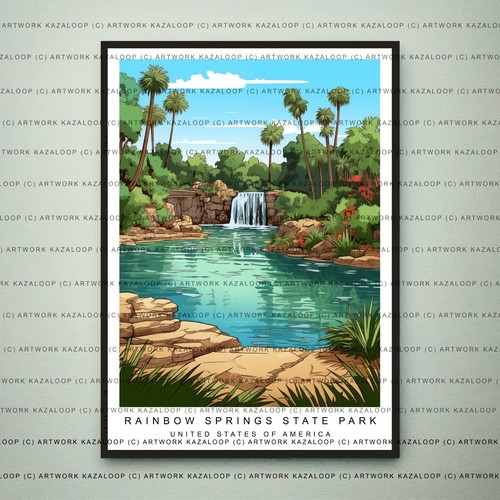 Unframed art poster rainbow - poster,