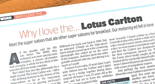 Lotus carlton collectible - lotus,