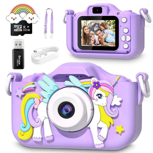 Kids girls mini camera unicorn - kids,