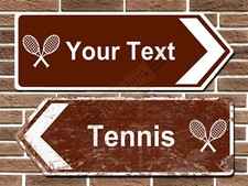 Personalised Tennis Road Sign