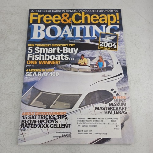 Boating magazine august 2003 - magazine,