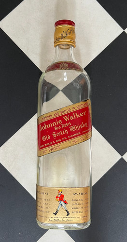 Johnnie walker red label - label, empty