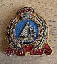 Vintage Yacht Club Blazer Patch DAMAGED SEPARATED