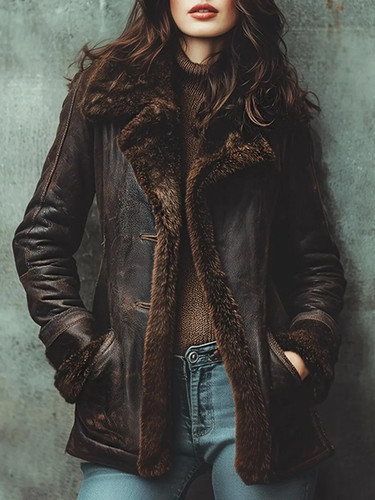 Women brown genuine - women's,