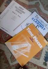 3 x Clarinet Music Books -