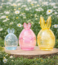 3 Easter Bunny Sweets Jars Set