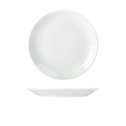 Genware porcelain coupe plate - coupe,
