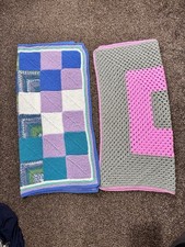 Baby Girls Handmade Knitted And Crochet Blankets Unwanted Gift Winter Bundle