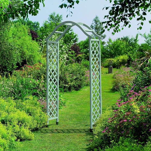Wooden garden arch trellis - garden,