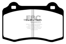 EBC Bluestuff Rear Brake Pads for Volvo S60 2.5 Turbo R (2003 > 07)