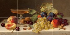 Summer fruits champagne Tile
