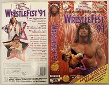 WWF Silver Vision VHS Insert Sleeve/Cover WWE - WrestleFest ‘91