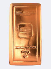 GEIGER EDELMETALLE 5KG 5000G CERTIFIED 999.9 COPPER BAR BULLION FAST UK POSTAGE