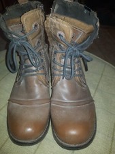 Bunker men's leather/textile boots,size 8 (42).