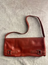 DKNY Red Leather Shoulder Bag