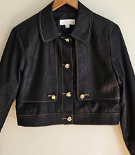 Zara Gold Button Cropped Denim