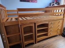 Boys Solid Pine Cabin Bed With