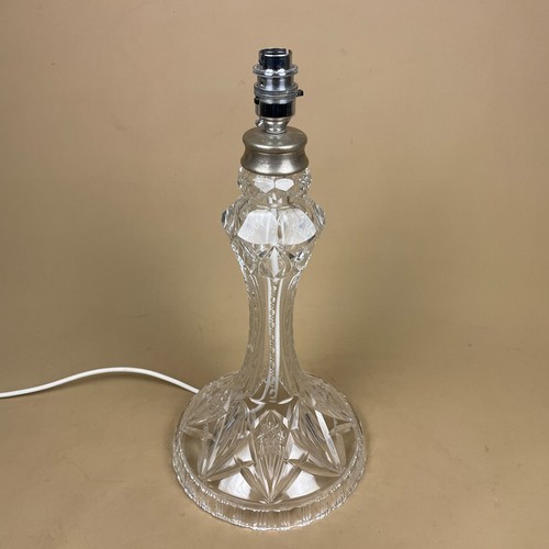 Cut glass lamp light - lamp, bedside