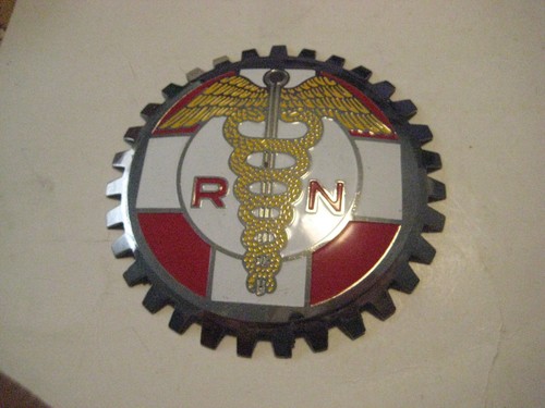 Vintage car grille emblem - vintage,