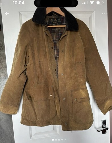 Barbour brown waxed jacket - brown,