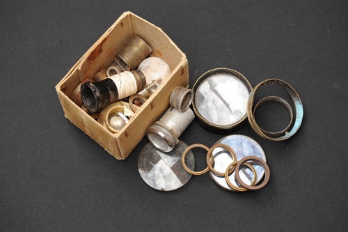 Box vintage antique lens - box, or