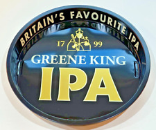 GREENE KING IPA CIRCULAR METAL PUB TRAY - HOME BAR DRINKS CARRY BEER ALE BITTER
