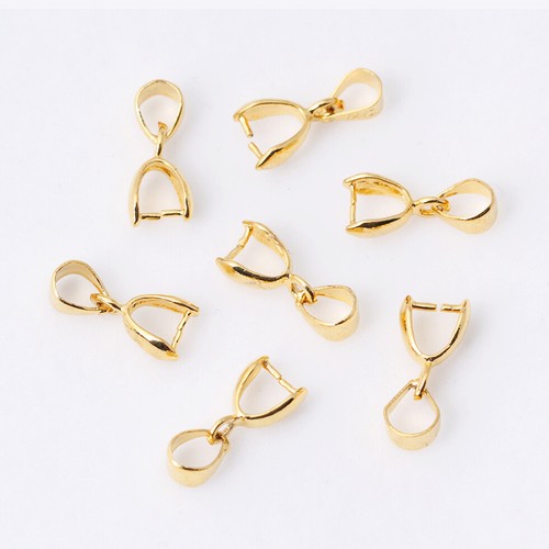 50pcs gold plated - plated, bail