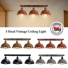 LEDSone Vintage 3 Way Ceiling Light Modern Kitchen Hanging Metal Pendant Lamp