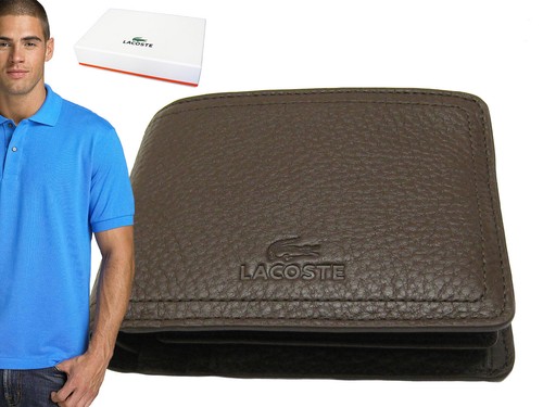 Lacoste wallet leather 9cc - wallet,