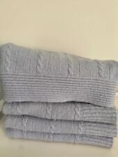 Laura Ashley Lambswool Cable Knit Blanket RRP £90