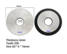 Key Cutting Machine Blade / Wheel / Cutter / Disc 60x6x16mm For DEFU etc