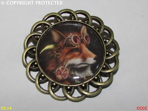 Steampunk jewellery brooch - steampunk,