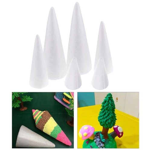 Polystyrene craft foam cone - polystyrene,