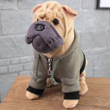 High Quality Simulation Dog Plush Toy Chihuahua Bulldog Shar Pei Pet Dog Kids Ba