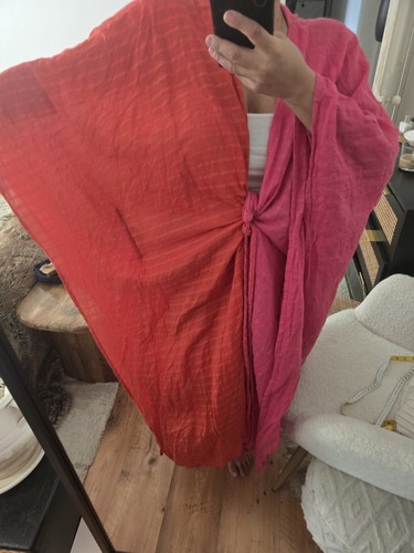 Zara pink orange boho cotton - orange,