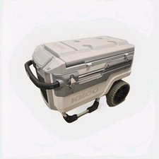 IGLOO TRAILMATE MARINE WHEELED COOL BOX PORTABLE CAMPING COOLER WHITE & GREY