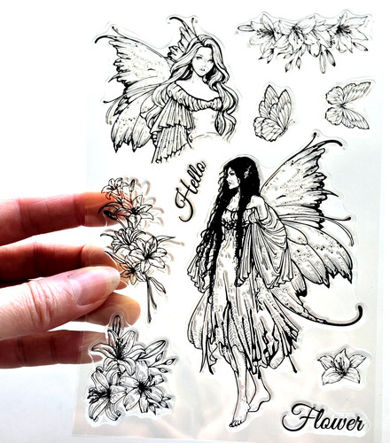 Clear stamps beautiful flower - clear,