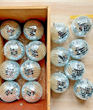 15 pieces Mirror Disco Strictly Come Dancing Decoration Party GLITTER BALLS 10cm