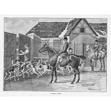 A HUNTING MORNING Huntsmen