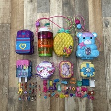 Large Bundle Of Modern Polly Pocket Playsets And Figures/Accessories Some Flaws