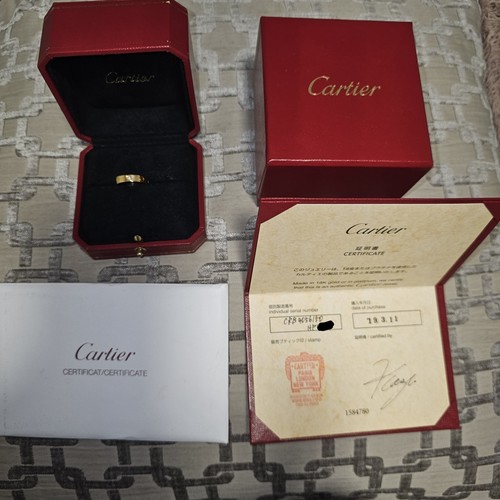 Cartier love ring 18ct - cartier,