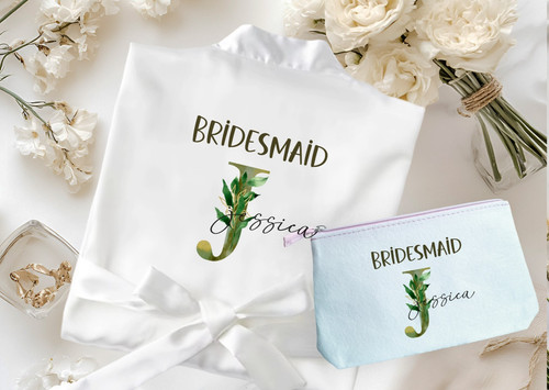 Personalised green floral - green,