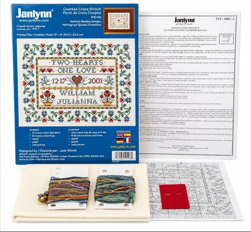 Janlynn wedding sampler cross - wedding,