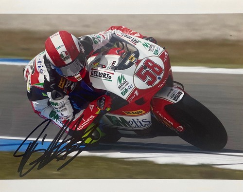 Marco simoncelli signed 10x8 - marco,