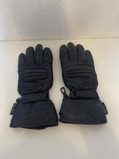Crane Sports black motorcycle gloves -  Leather, TechTex,  Thinsulate, Size 8